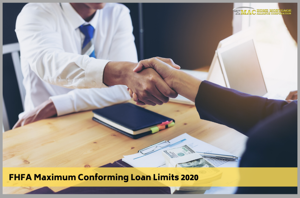 FHFA Maximum Conforming Loan Limits 2020
